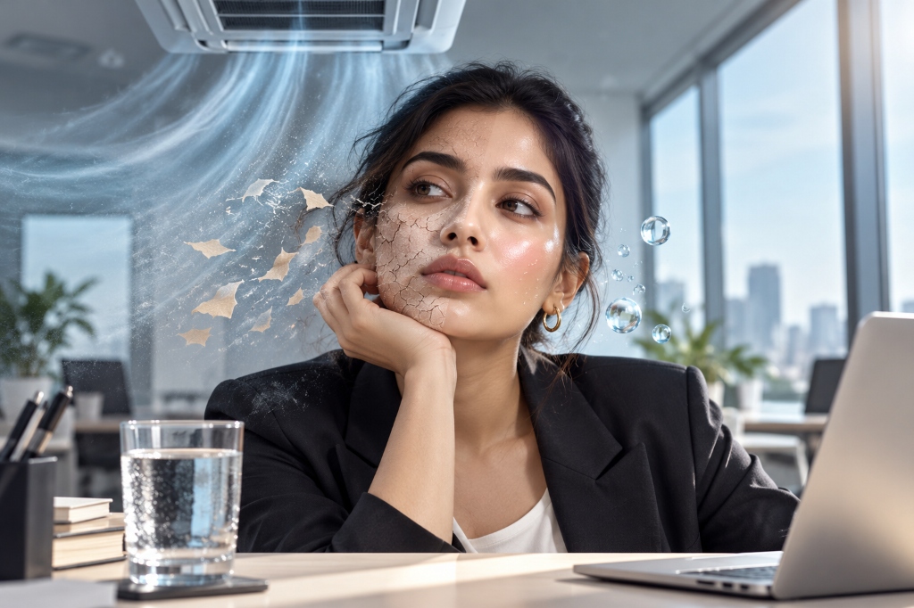 AC Face: Why 8 Hours in Central Air Conditioning Secretly Mummifies Your Skin (And Why Hyaluronic Acid Makes It Worse)